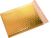 goldene Luftpolstertasche - A5 und vollst�ndig undurchsichtiger goldener Umschlag-1 St�ck