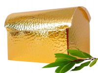Goldene Truhe 5x aus Goldkarton als besondere Verpackung f�r kleine Pr�sente eine nette �berraschung