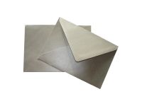 Edle BRIEFUMSCHL�GE SILBER- C6 Format - gummiert- 25 St�ck/Packung