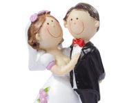 Hochzeitspaare aus keramischen Material -ca 9cm hoch
