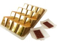 GOLDT�FELCHEN aus Schokolade- 108 St�ck in der Packung a 10gr. -Lieferung ab 1 Packung mit 108 St�ck