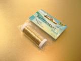 Kupferdraht sehr fein- 0,3mm x 80m -goldfarben
