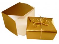 Poches, die Goldschachtel zum Verpacken f�r Pralinen, Schokolade, Kekse oder andere Dinge-5er Pack