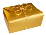 Poches als goldgl�nzende Verpackung f�r S��waren, Pralinen oder andere Kostbarkeiten- 3 St�ck
