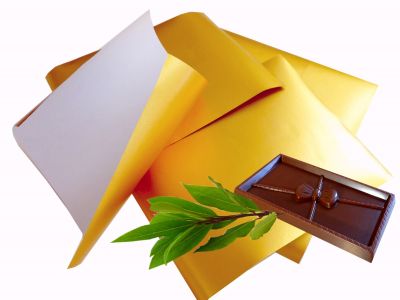 Alu-Butterfolie - Ihr Wunschma� - Gold seidenmatt, wachskaschiert, fettdicht, 1kg in Formate