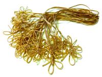 XL Zier-Gummiband Schleifen Gold und Silber Umband 50cm, Fertigschleife f�r gr��ere Kartons