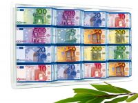 Euro-Schokoladent�felchen in Box mit 140 T�felchen a`7,5 gr. als Bonus und Zugabe f�r Geldsachen