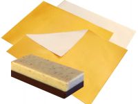 Diamant Alufolie 100 Blatt (220gr.) 200 x 250 mm, 15�m, Farbe Gold seidengl�nzend gepr�gt