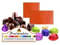 Kupfer Pralinenfolie oder Einwickelfolie f�r Pralinen und Schokolade f�r aromadichtes Verpacken