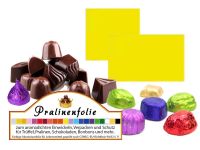 Gelbe Pralinenfolie und andere trendige Farben zum Einwickeln f�r Pralinen mit Pralinenfolie