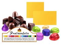 Gold helle Confiseriefolie f�r die bunte, aromadichte Verpackung von Pralinen und Schokoladentafeln