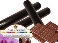 Rolle schwarze Pralinenfolie 40cm breit auf Kern gewickelt  schwarze Aluminiumfolie lebensmittelecht
