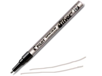 Pilot SILBERLACKMARKER SC-S-EF extra feine Spitze Strickst�rke 0,5mm wasserfest 