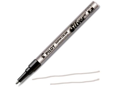 Pilot SILBERLACKSTIFT- SC-S-F-feine Spitze 1mm, lichtecht, wasserfest