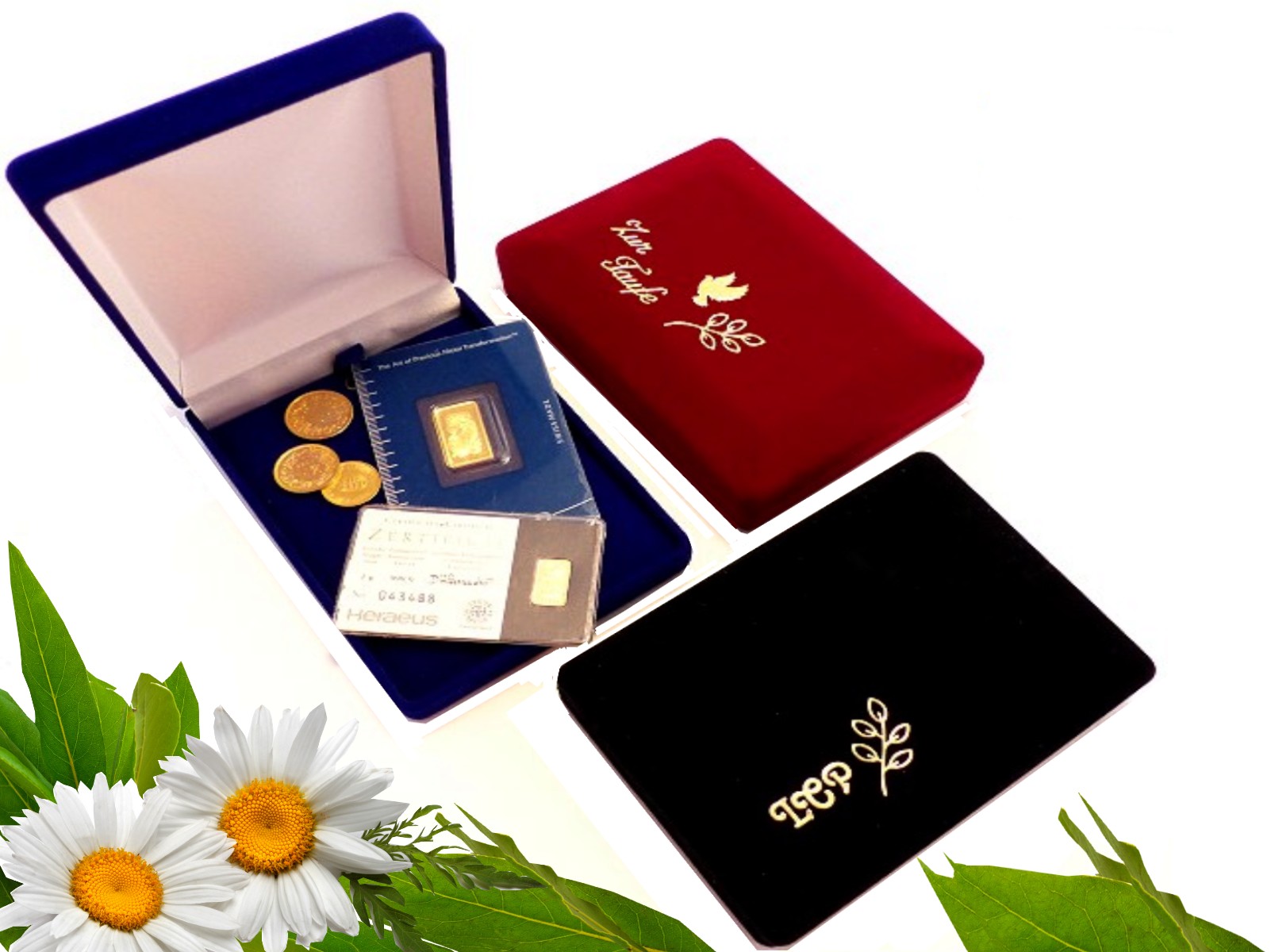 Goldbarren schick verpacken mit dem Etui für Goldbarren, Silberbarren