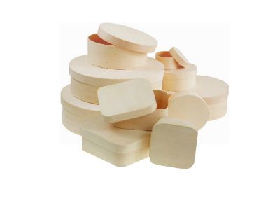 Spanndose als rustikale Geschenkverpackung 13x13x5cm f�r Gl�cks Hufeisen eine schlichte Verpackung