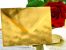 C6 Briefumschl�ge 10 St�ck/Pack. Schuppeneffekt Gold gl�nzend nassklebend gummiert Papierumschlag