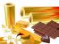 Goldene Alufolie 20�m auf Rolle 40cm x 45lfm Gold gl�nzend innen Silber f�r Lebensmittel
