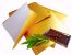 Alu-Butterfolie - 230x260mm - Gold seidenmatt, wachskaschiert, fettdicht, 1kg = ca. 290 Formate