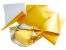 30 Blatt (40gr.) 120x155 mm Butterfolie, wachskaschiert & fettdicht, Farbe Gold seidengl�nzend