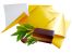 30 Blatt (40gr.) 120x155 mm Butterfolie, wachskaschiert & fettdicht, Farbe Gold seidengl�nzend