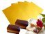 50 Blatt (50gr.) 120x155 mm, Alu/Papier wachskaschiert Gold seidengl�nzend Alu-kaschiertes Papier