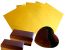50 Blatt (50gr.) 120x155 mm, Alu/Papier wachskaschiert Gold seidengl�nzend Alu-kaschiertes Papier