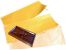 Gold Aluminium Folien Zuschnitte 23x27cm in Box 500 Blatt, 13�m, gepr�gt, rei�feste Gold-Alufolie
