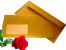 1 St�ck goldener Briefumschlag DIN lang mit Fenster selbstklebend mit Haftstreifen Papierumschlag